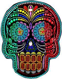 Dia De Los Muertos Skull