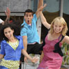The Electric Company cast jumping