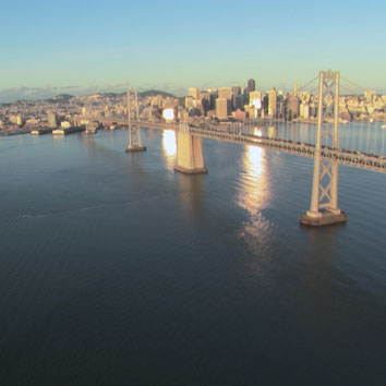 san francisco bay aeriel shot