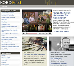 KQED.org Food Home Page