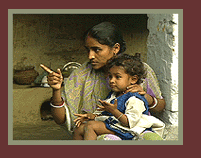 photo of a woman and child