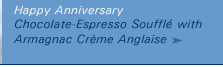 Chocolate-Espresso Souffle with Armagnac Creme Anglaise recipe