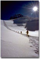 Trekking up the Mountain