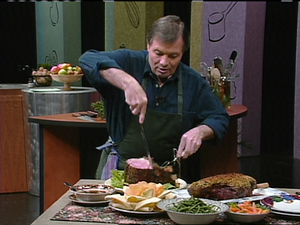 Jacques Pépin cooking Spicy Beef Shell Roast