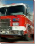 firetruck races past