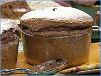 Chocolate Espresso Soufflé with Armagnac Crème Anglaise
