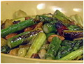 Asparagus with Croutons and Chorizo
