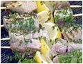Herb-Crusted Tuna Skewers with Tomato Aïoli